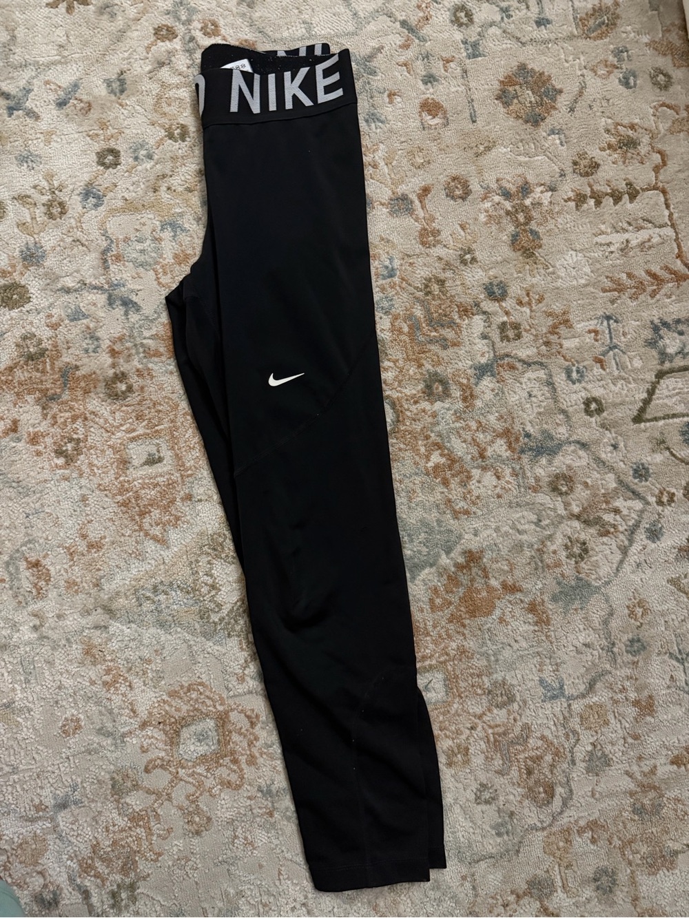 Nike Black Leggings with White Logo